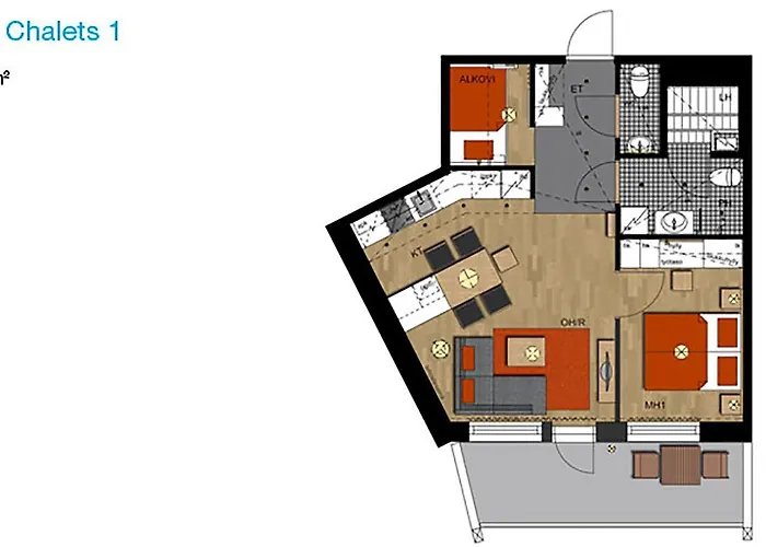 Levi 1208 Ski-in Ski-out Lejlighed